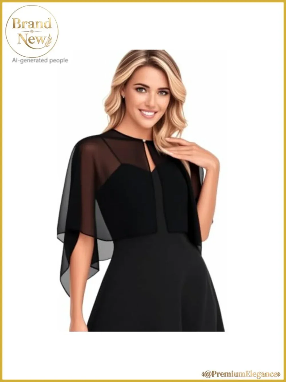 Chiffon Shawl Wrap Pearl Button Formal Evening Dress Cover Up